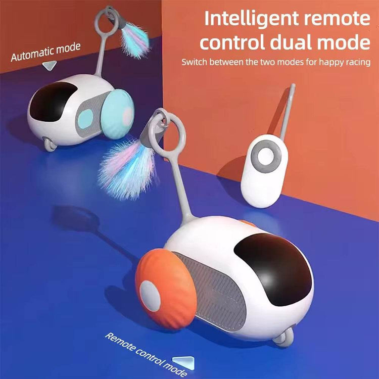 Smart Interactive Cat Toy Car – Remote Control & Automatic Obstacle Avoidance | Rechargeable Rolling Ball for Cats - The Max & Rex Collection