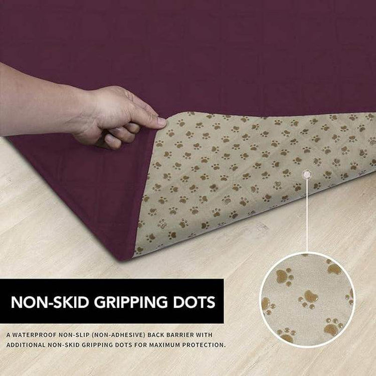 100% Waterproof Dog Bed Cover - Non-Slip Pet Furniture Protector | Machine Washable Couch & Sofa Cover with Anti-Slip Backing - The Max & Rex Collection