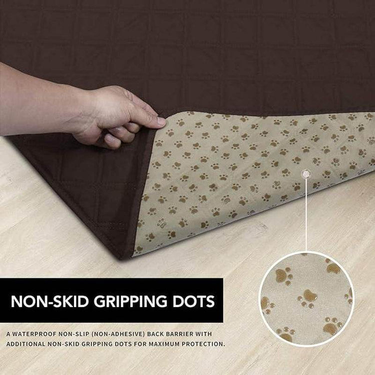 100% Waterproof Dog Bed Cover - Non-Slip Pet Furniture Protector | Machine Washable Couch & Sofa Cover with Anti-Slip Backing - The Max & Rex Collection