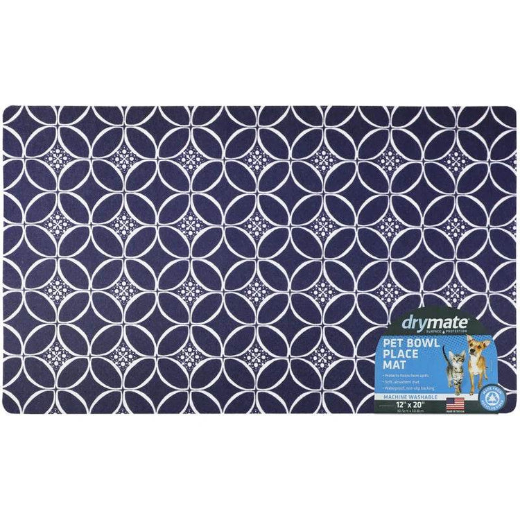 Premium Pet Bowl Placemat - Thin Absorbent Waterproof Feeding Mat for Dogs & Cats | Machine Washable Floor Protection - The Max & Rex Collection