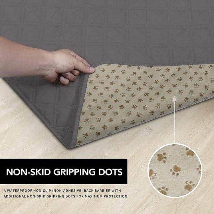 100% Waterproof Dog Bed Cover - Anti-Slip Pet Furniture Protector | Machine Washable Couch & Sofa Cover with Non-Slip Backing - The Max & Rex Collection