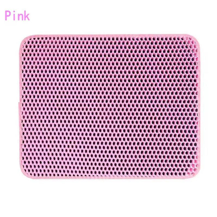 Double Layer Cat Litter Mat - Waterproof Non-Slip Trapping Mat | Washable Sand Catcher Pad for Litter Box - The Max & Rex Collection