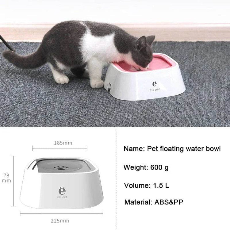 Dog Drinking Water Bowl with Floating Design - Non-Wetting, Non-Skid, Large Capacity - The Max & Rex Collection