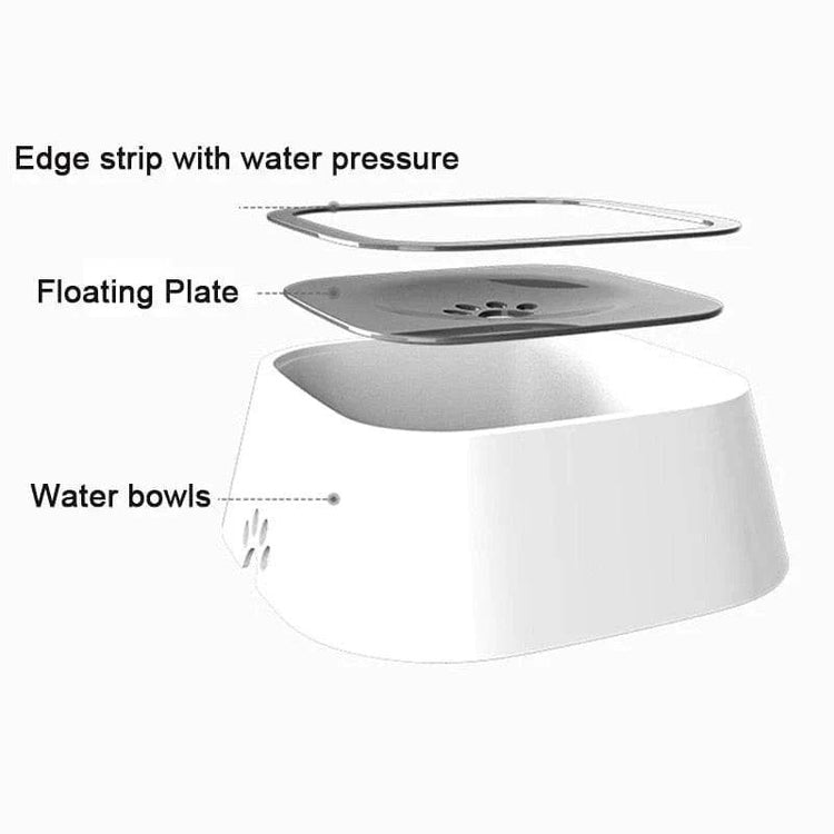 Dog Drinking Water Bowl with Floating Design - Non-Wetting, Non-Skid, Large Capacity - The Max & Rex Collection