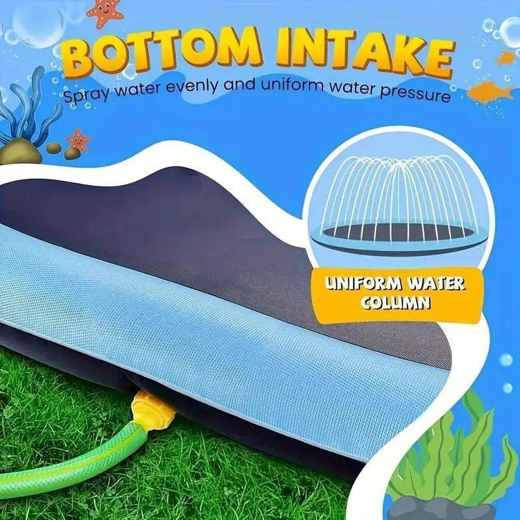 Round Spray Water Pad - Durable Pet Sprinkler Toy for Dogs | Interactive Outdoor Summer Water Play Mat - The Max & Rex Collection