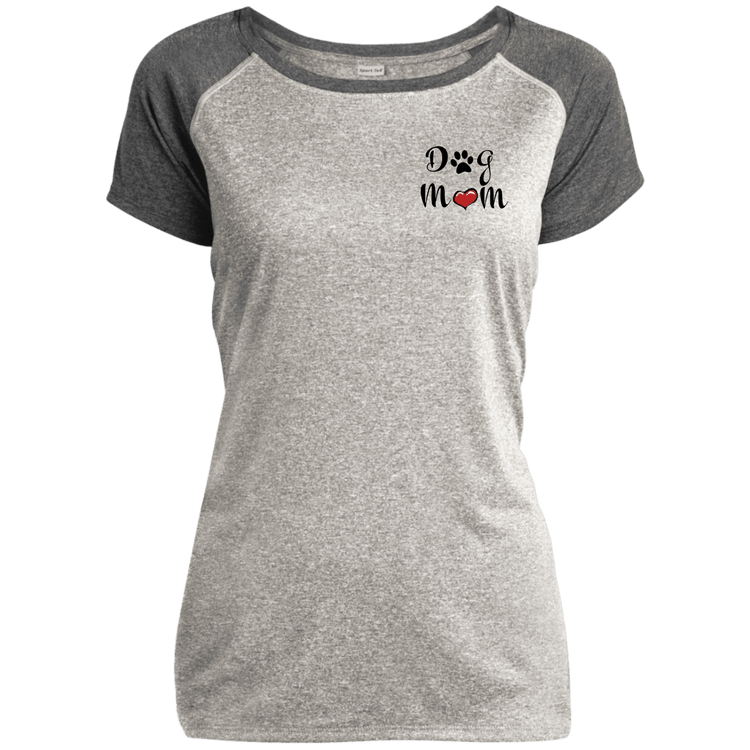 Dog Mom Performance T-Shirt – Women’s Athletic Tee with Paw & Heart Design - The Max & Rex Collection