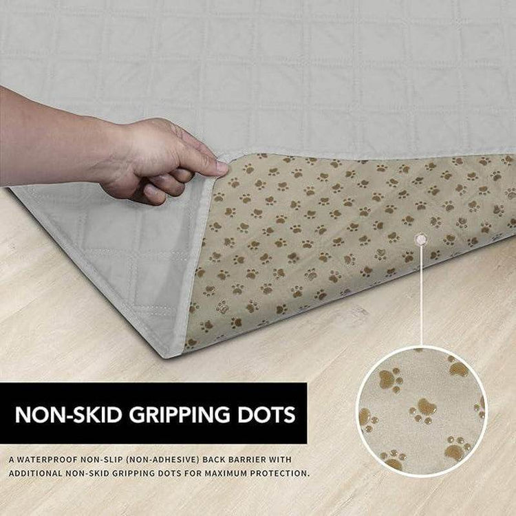 100% Waterproof Dog Bed Cover - Non-Slip Pet Furniture Protector | Machine Washable Couch & Sofa Cover with Anti-Slip Backing - The Max & Rex Collection