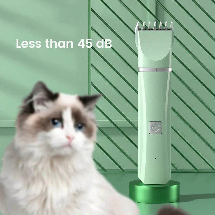 4-in-1 Professional Electric Pet Grooming Kit - Complete Home Salon with Hair Trimmer, Clippers, Nail Grinder & Quiet Motor for Cats & Dogs - The Max & Rex Collection