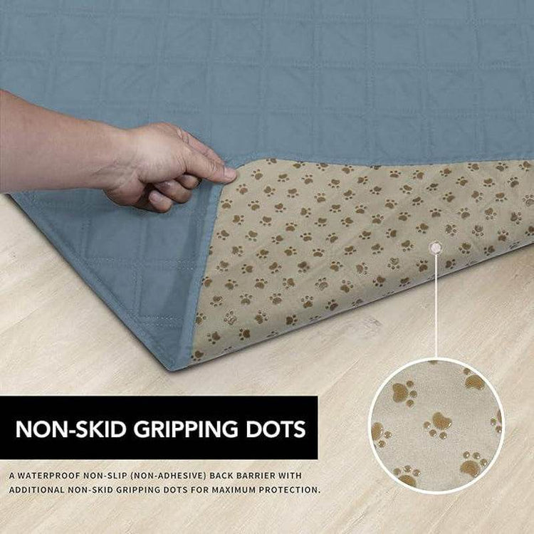 100% Waterproof Dog Bed Cover - Non-Slip Pet Furniture Protector | Machine Washable Couch & Sofa Cover with Anti-Slip Backing - The Max & Rex Collection