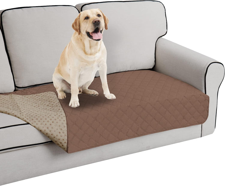Easy-Going 100% Waterproof Dog Bed Cover Washable Couch Cover Non-Slip Sofa Cover Leakproof Blanket Furniture Protector Cover Reusable Incontinence Bed Underpads for Pets Kids Dog Cat(68X82 In,Gray)