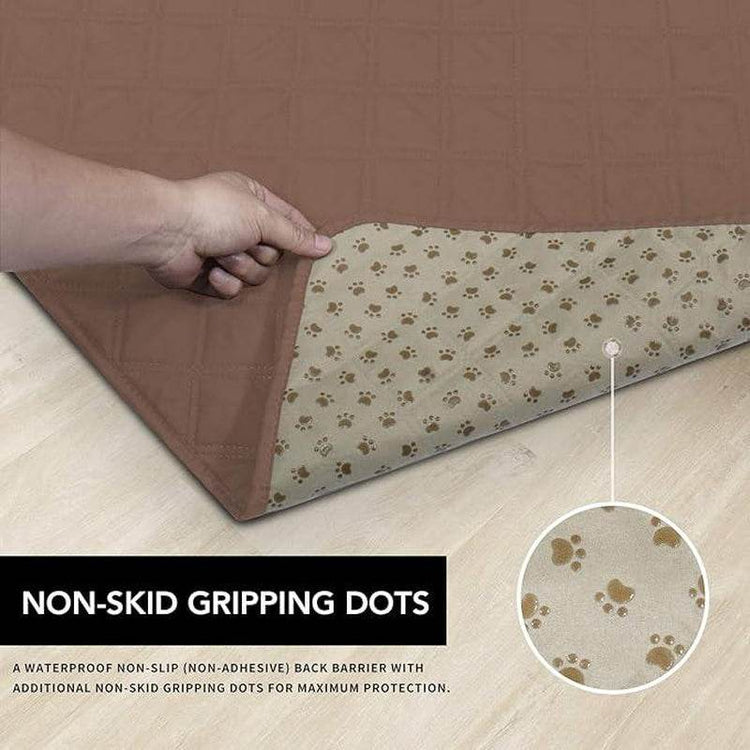 100% Waterproof Dog Bed Cover - Non-Slip Pet Furniture Protector | Machine Washable Couch & Sofa Cover with Anti-Slip Backing - The Max & Rex Collection