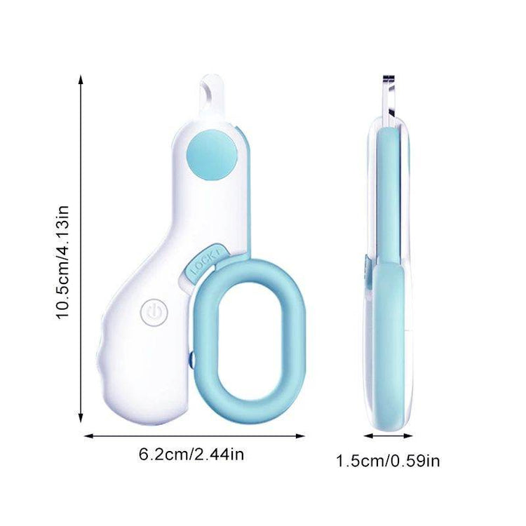 Professional Pet Nail Clippers with LED Light - Stainless Steel Dog Cat Nail Trimmers | Illuminated Precision Grooming Tool - The Max & Rex Collection
