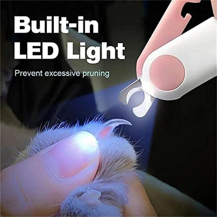 Professional Pet Nail Clippers with LED Light - Stainless Steel Dog Cat Nail Trimmers | Illuminated Precision Grooming Tool - The Max & Rex Collection