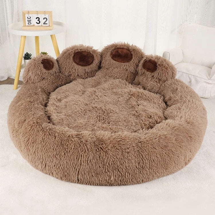 Big Paw Plush Pet Sofa Bed – Washable Dog & Cat Bed with Calming Raised Edges (Small to XL) - The Max & Rex Collection