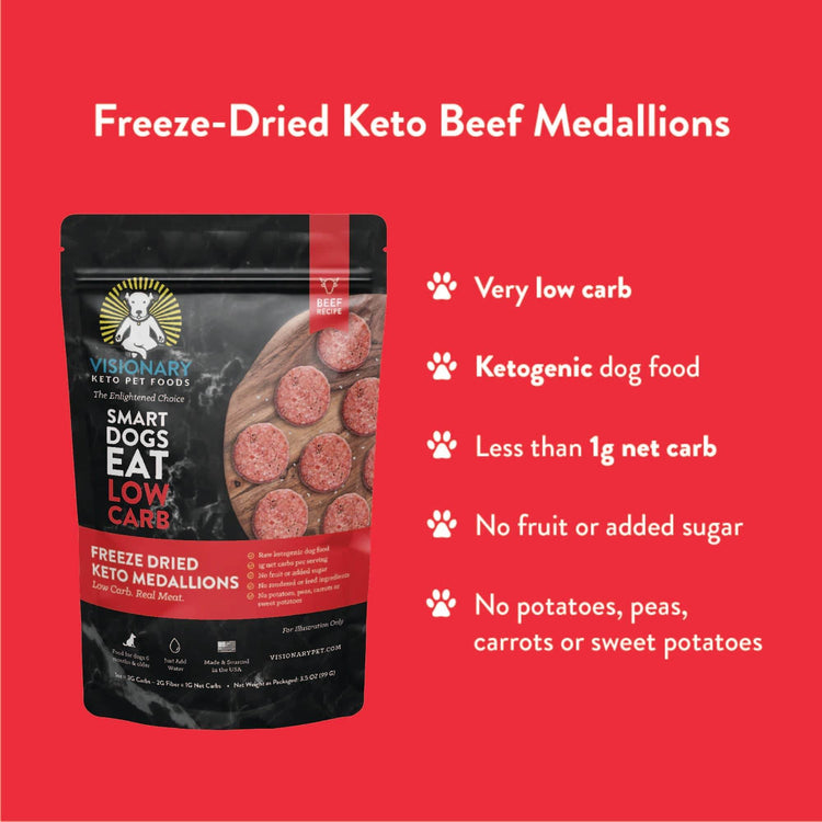 Freeze Dried Food | Beef Recipe | 25oz Bag - The Max & Rex Collection