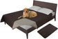 Easy-Going 100% Waterproof Dog Bed Cover Washable Couch Cover Non-Slip Sofa Cover Leakproof Blanket Furniture Protector Cover Reusable Incontinence Bed Underpads for Pets Kids Dog Cat(68X82 In,Gray)