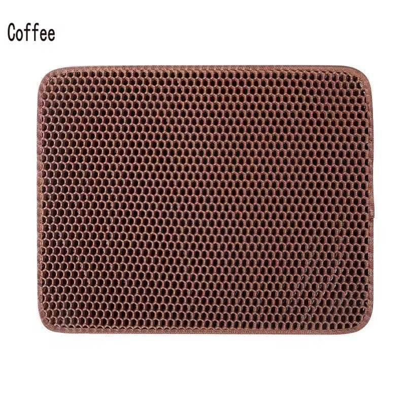 Double Layer Cat Litter Mat - Waterproof Non-Slip Trapping Mat | Washable Sand Catcher Pad for Litter Box - The Max & Rex Collection