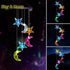 Solar Garden Wind Chime – LED Color-Changing Lights with Crystal Ball & Hummingbird Design - The Max & Rex Collection