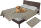 Easy-Going 100% Waterproof Dog Bed Cover Washable Couch Cover Non-Slip Sofa Cover Leakproof Blanket Furniture Protector Cover Reusable Incontinence Bed Underpads for Pets Kids Dog Cat(68X82 In,Gray)