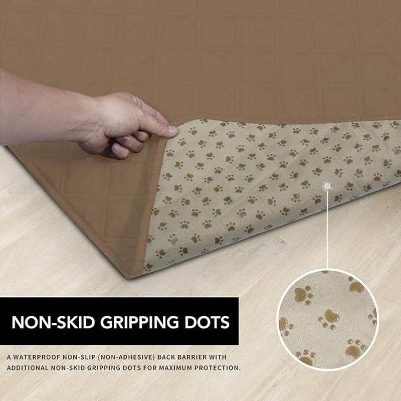 100% Waterproof Dog Bed Cover - Non-Slip Pet Furniture Protector | Machine Washable Couch & Sofa Cover with Anti-Slip Backing - The Max & Rex Collection