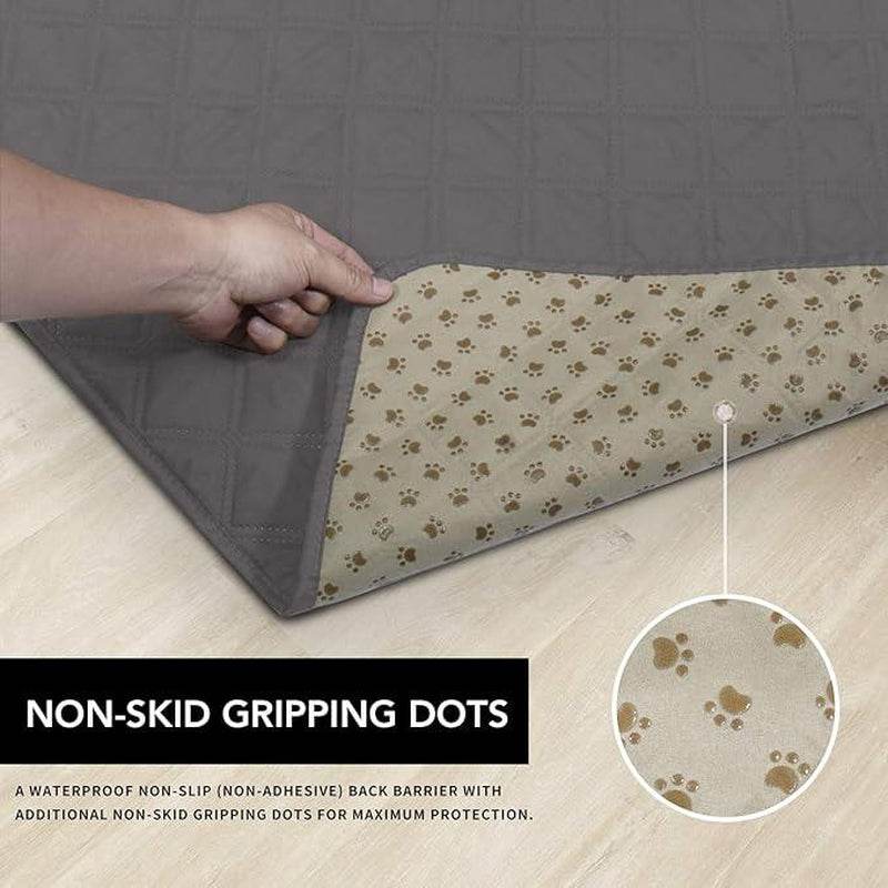 100% Waterproof Dog Bed Cover - Anti-Slip Pet Furniture Protector | Machine Washable Couch & Sofa Cover with Non-Slip Backing - The Max & Rex Collection