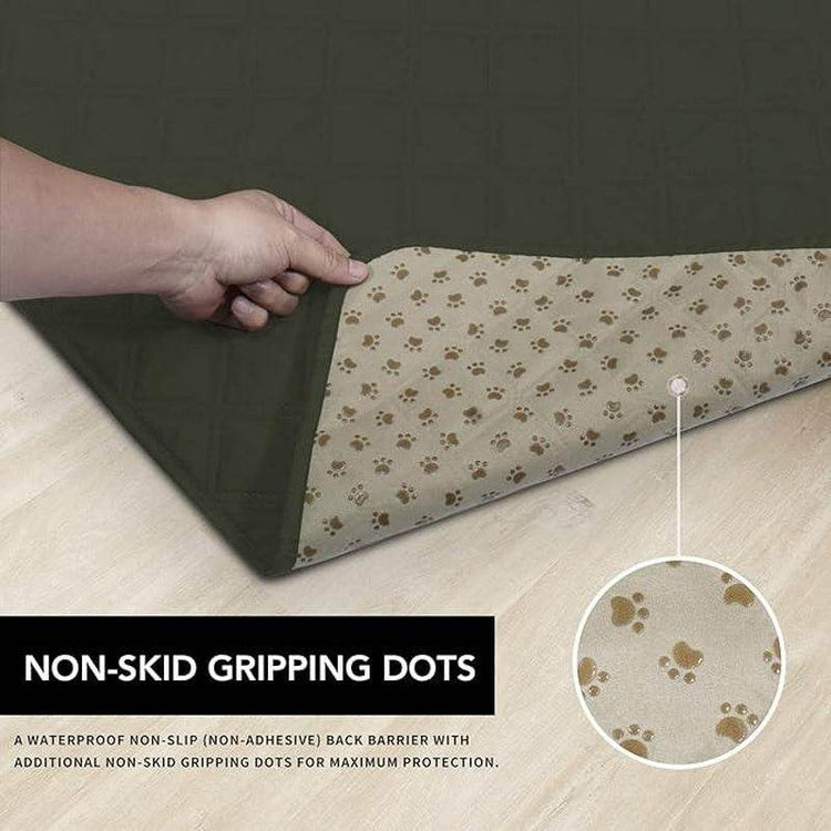 100% Waterproof Dog Bed Cover - Non-Slip Pet Furniture Protector | Machine Washable Couch & Sofa Cover with Anti-Slip Backing - The Max & Rex Collection