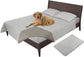 Easy-Going 100% Waterproof Dog Bed Cover Washable Couch Cover Non-Slip Sofa Cover Leakproof Blanket Furniture Protector Cover Reusable Incontinence Bed Underpads for Pets Kids Dog Cat(68X82 In,Gray)