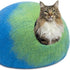Premium Merino Wool Cat Cave - Handcrafted Felt Cat Bed Made from 100% Pure Merino Wool in Nepal - The Max & Rex Collection