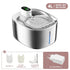 4L Wireless Cat Water Fountain - Auto Sensor Pet Drinking Fountain with Battery | Stainless Steel Cordless Water Dispenser for Dogs & Cats - The Max & Rex Collection