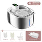 4L Wireless Cat Water Fountain - Auto Sensor Pet Drinking Fountain with Battery | Stainless Steel Cordless Water Dispenser for Dogs & Cats - The Max & Rex Collection