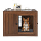 Furniture Dog Crate with Cushion and Double Doors