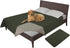 Easy-Going 100% Waterproof Dog Bed Cover Washable Couch Cover Non-Slip Sofa Cover Leakproof Blanket Furniture Protector Cover Reusable Incontinence Bed Underpads for Pets Kids Dog Cat(68X82 In,Gray)