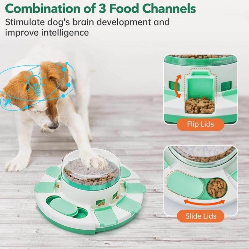 2-Level Dog Puzzle Toy & Slow Feeder - Interactive IQ Training Treat Dispenser | Mental Stimulation Toy for All Dog Breeds - The Max & Rex Collection