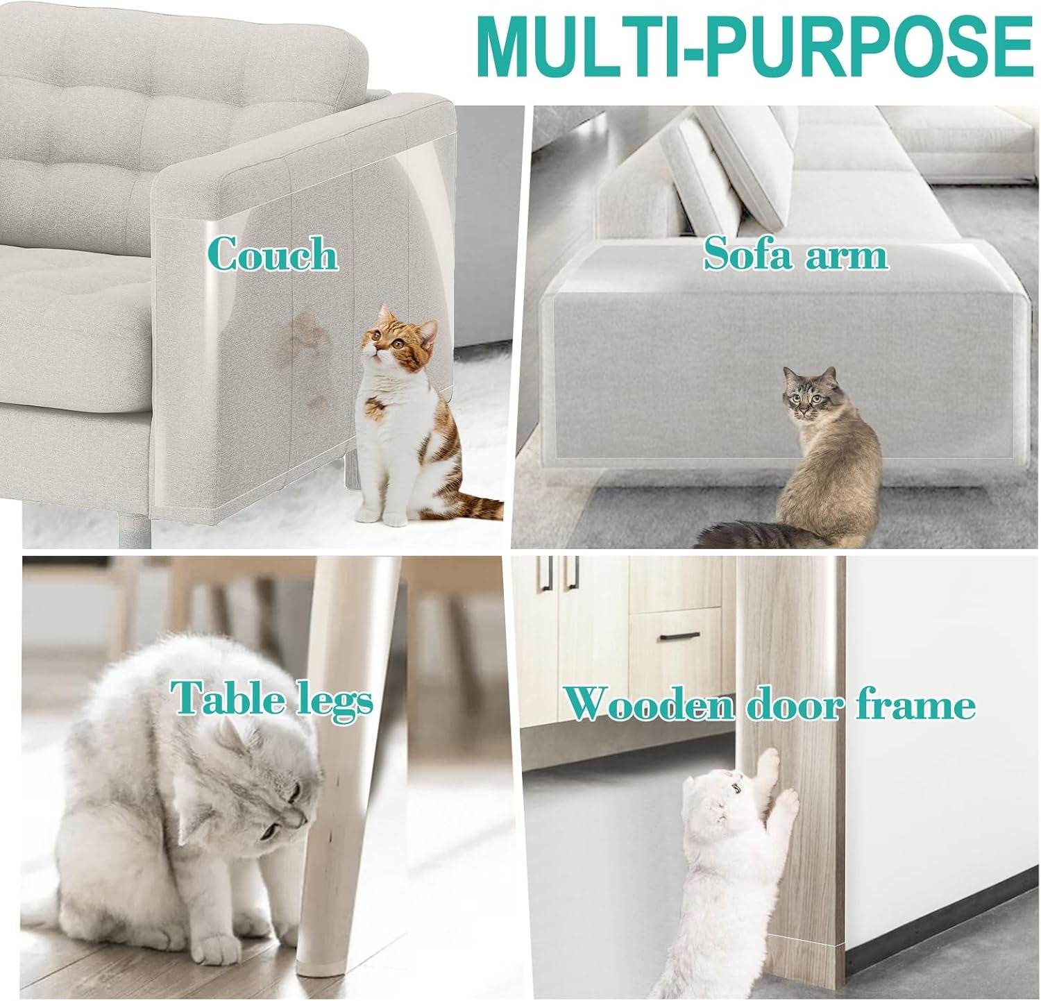 Cat Scratch Furniture Protector - Vinyl - The Max & Rex Collection