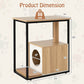 Modern Cat End Table with Scratching Post - The Max & Rex Collection
