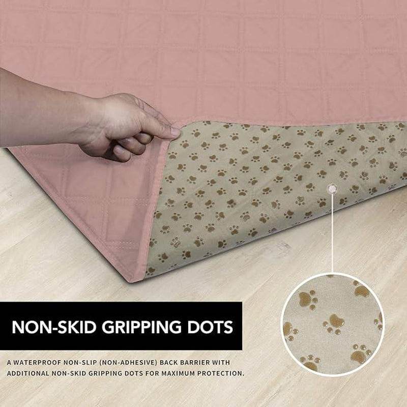 100% Waterproof Dog Bed Cover - Non-Slip Pet Furniture Protector | Machine Washable Couch & Sofa Cover with Anti-Slip Backing - The Max & Rex Collection