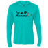 Fur Momma Tri-Blend Hooded T-Shirt – Soft Unisex Hoodie with Paw Print & Heart - The Max & Rex Collection