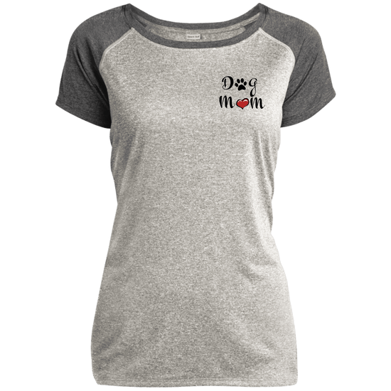 Dog Mom Performance T-Shirt – Women’s Athletic Tee with Paw & Heart Design - The Max & Rex Collection