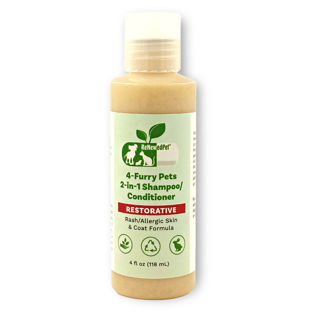 4-FURRY PETS 2-IN-1 * RESTORATIVE SHAMPOO & CONDITIONER - The Max & Rex Collection
