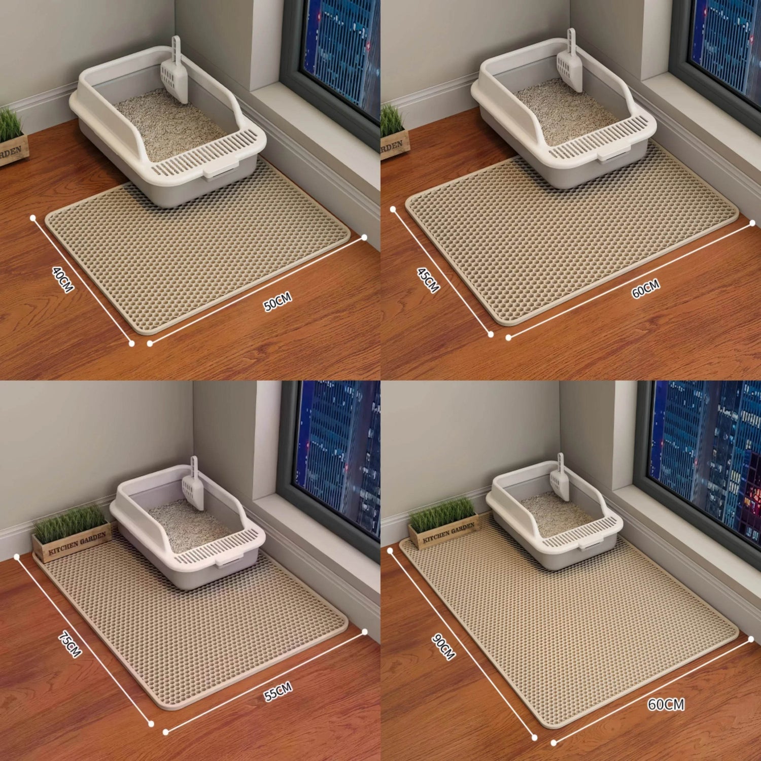 Large Double-Layer Waterproof Cat Litter Mat – Non-Slip & Washable - The Max & Rex Collection