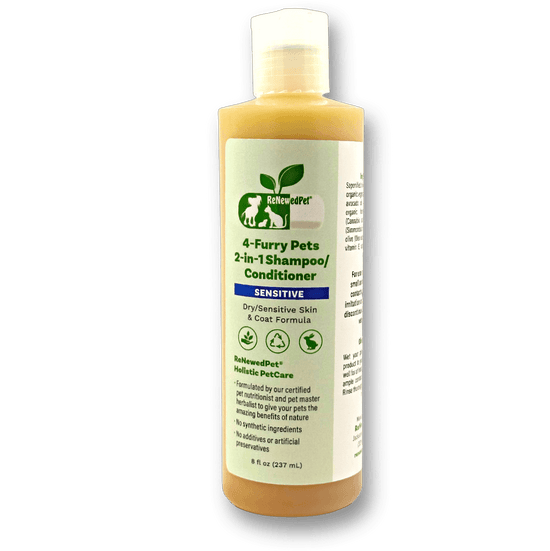 4-FURRY PETS 2-IN-1 *SENSITIVE SHAMPOO + CONDITIONER - The Max & Rex Collection