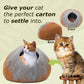 Premium Merino Wool Cat Cave - Handcrafted Felt Cat Bed Made from 100% Pure Merino Wool in Nepal - The Max & Rex Collection