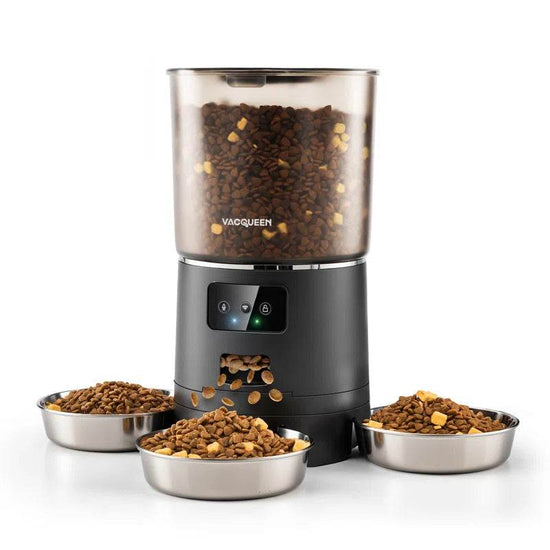 smart Automatic Cat Food Dispenser with 3 Bowls - 6L WiFi Pet Feeder with APP Control | Multi-Cat Auto Feeding Station - The Max & Rex Collection