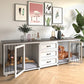 Furniture Style Wooden Dog Crate with 3 Drawers
