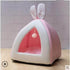 Adorable Rabbit Ears Cat Cave Bed - Premium Eco-Friendly Felt Cat Hideaway for Ultimate Comfort & Security - The Max & Rex Collection