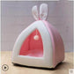 Adorable Rabbit Ears Cat Cave Bed - Premium Eco-Friendly Felt Cat Hideaway for Ultimate Comfort & Security - The Max & Rex Collection