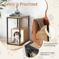 Modern Cat End Table with Scratching Post - The Max & Rex Collection