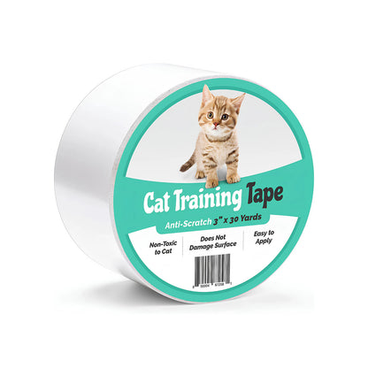 Anti-Scratch Cat Training Tape - Scratch Prevention for Furniture (3" X 30 Yds)
