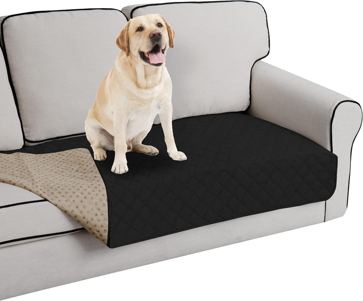 Easy-Going 100% Waterproof Dog Bed Cover Washable Couch Cover Non-Slip Sofa Cover Leakproof Blanket Furniture Protector Cover Reusable Incontinence Bed Underpads for Pets Kids Dog Cat(68X82 In,Gray)