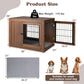 Furniture Dog Crate with Cushion and Double Doors
